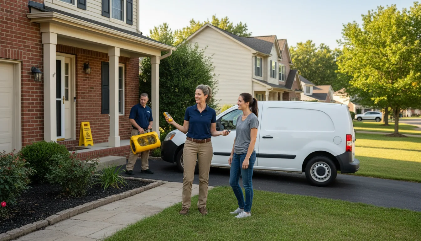 Water restoration image for Home Water Damage Repair in Dunreith, IN